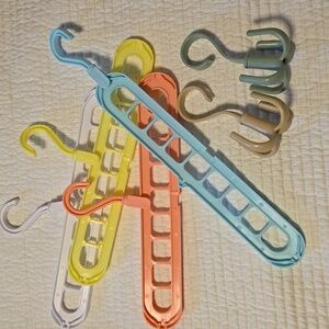 Colorful Multi-Hook Hangers Set